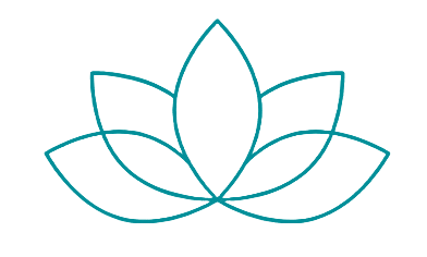 Graphic of a green lotus flower